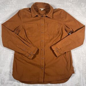 Duluth Trading Co Brown Button Down Shirt